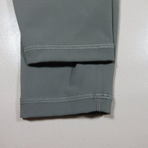 lululemon womens solid gray nylon capri pocket leggings 4 - Picture 6 of 8